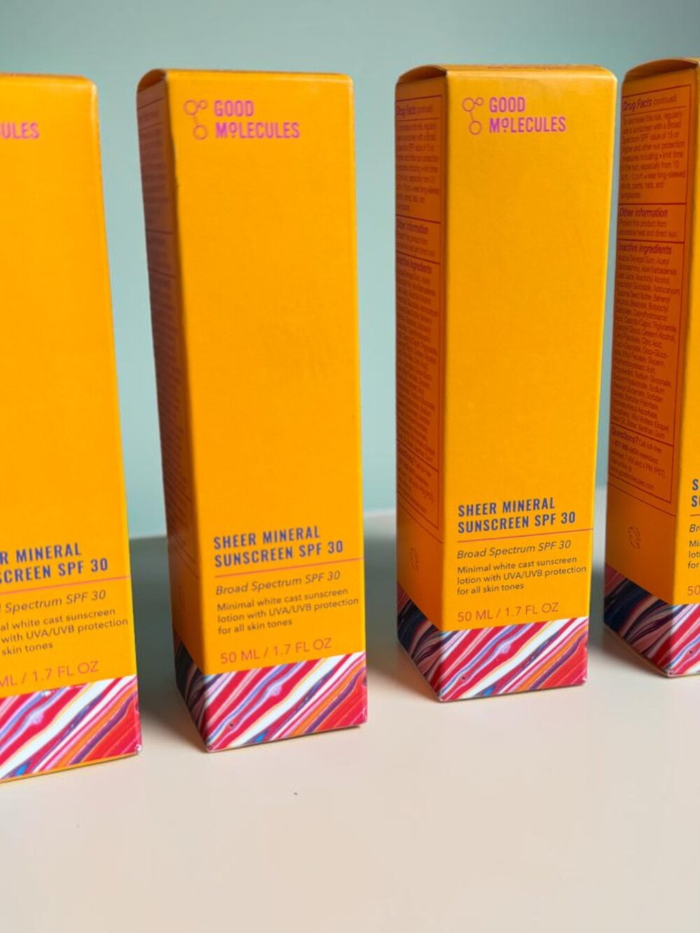 4 boxes Good Molecules Sheer Mineral Sunscreen SPF 30 New In Box Exp 07/2027 - Picture 4 of 8